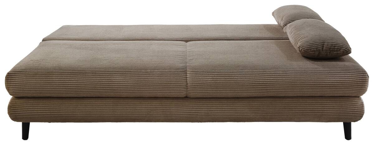 Schlafsofa taupe Microfaser B/H/T: ca. 202x74x99 cm