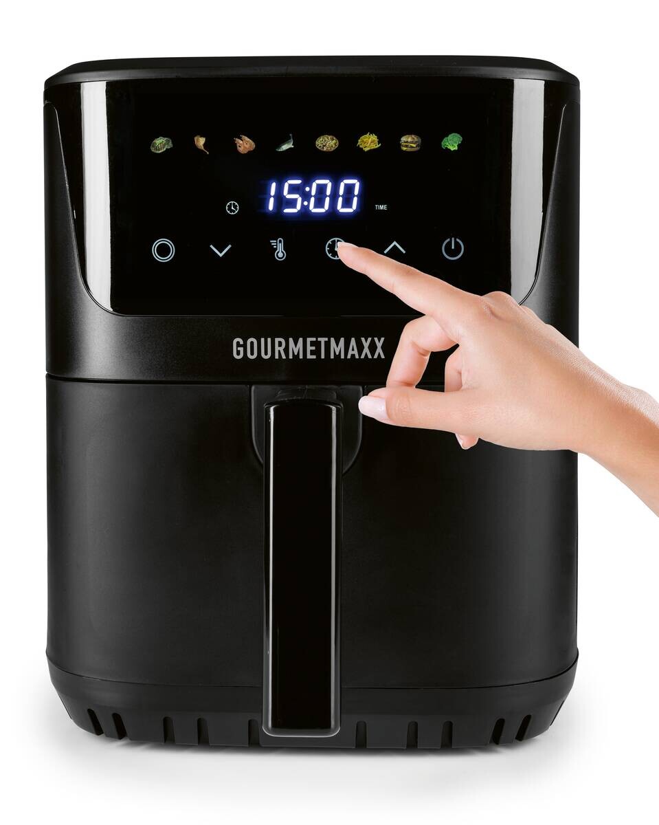 GOURMETmaxx Heißluftfritteuse schwarz Kunststoff B/H/L: ca. 39,1x33,5x28,6 cm ca. 6,5 l