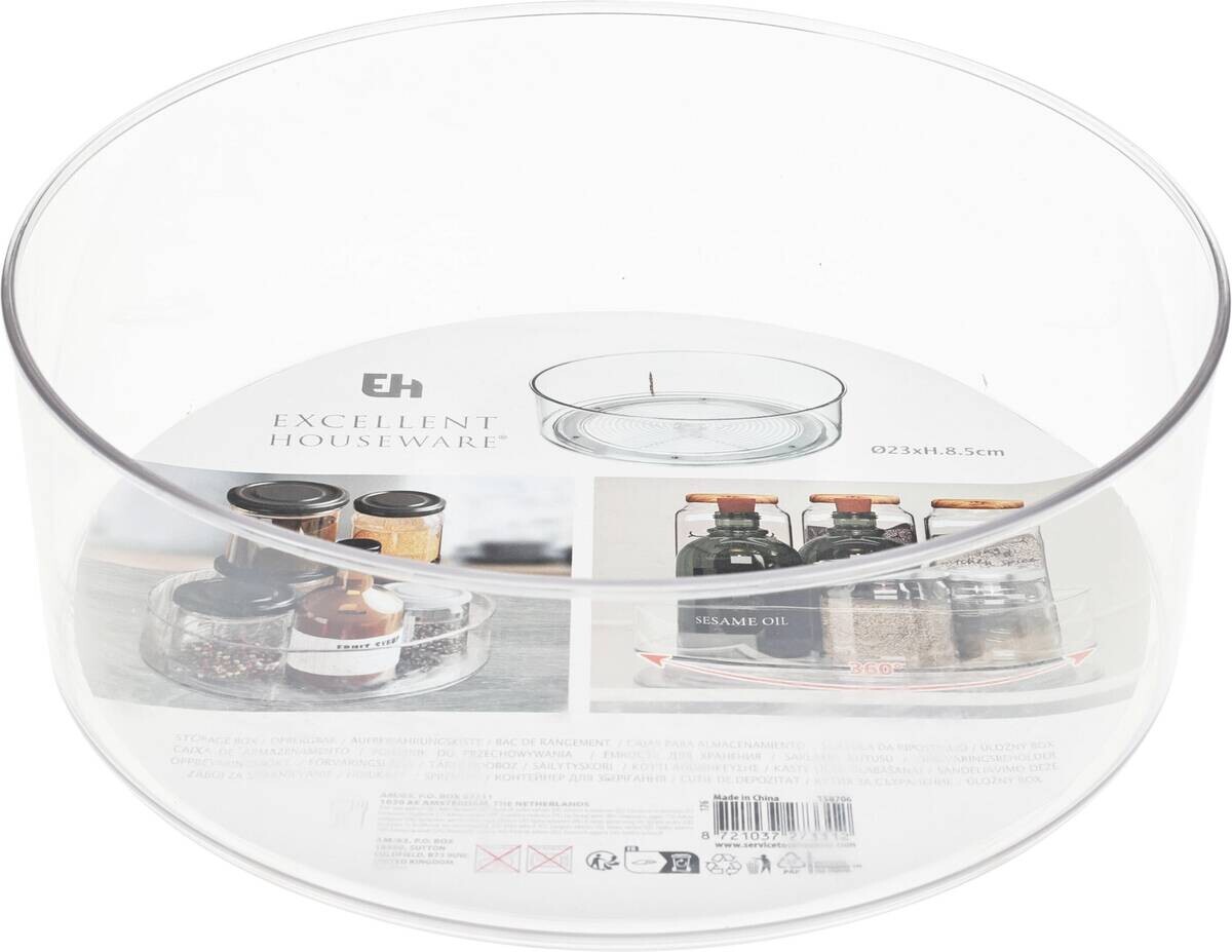 Kühlschrank Organizer transparent B/H/L: ca. 23x23x8,5 cm