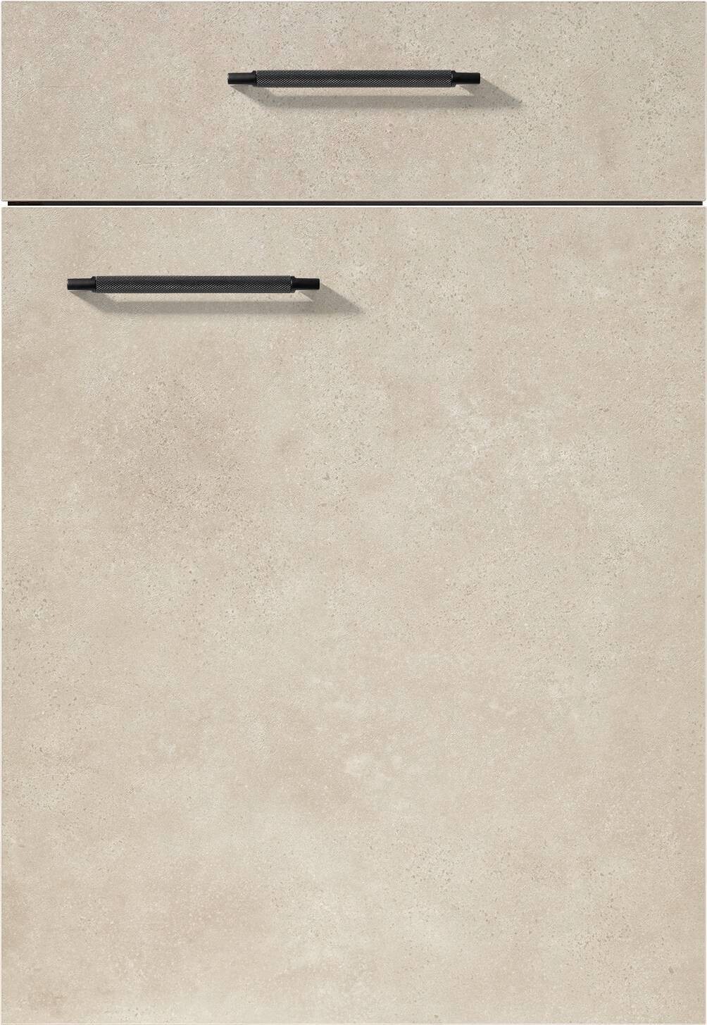 nobilia Winkelküche Riva Weißbeton Nachbildung B/T/L: ca. 275x60x175 cm