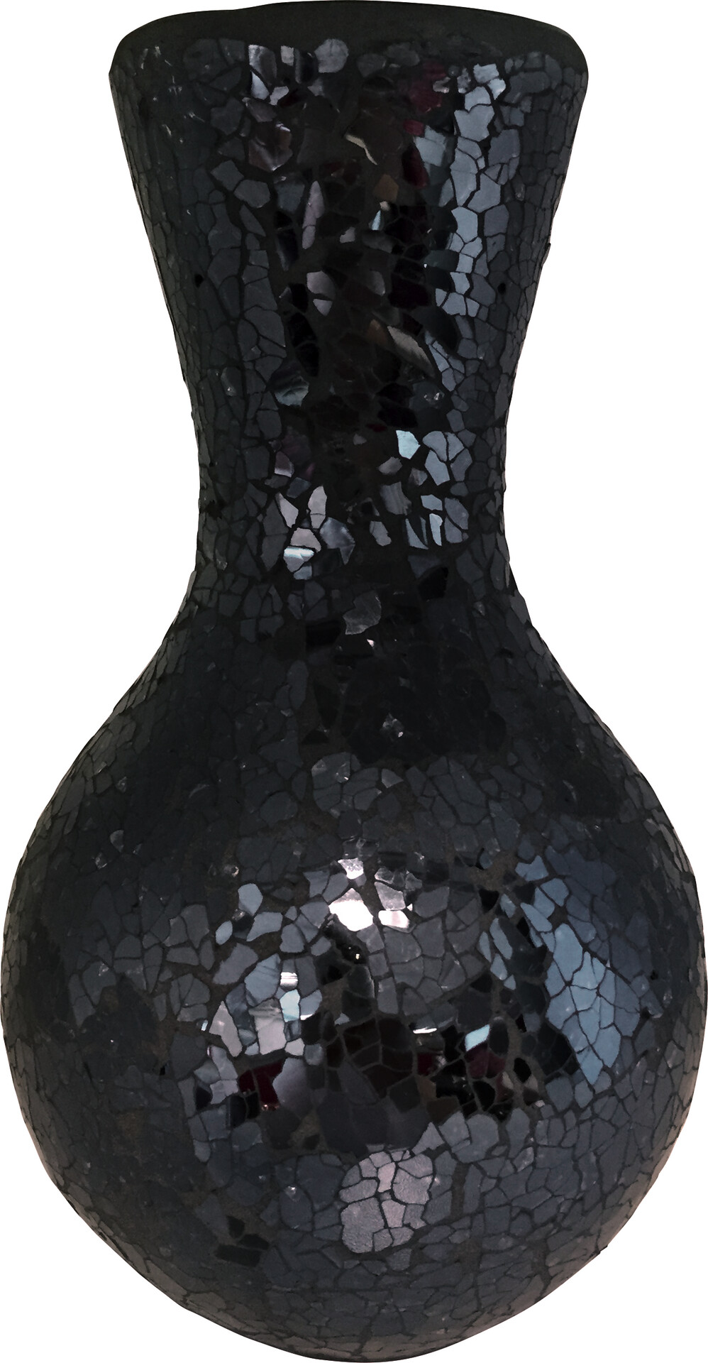 POCOline Vase schwarz Glas B/H/L: ca. 15x27x15 cm