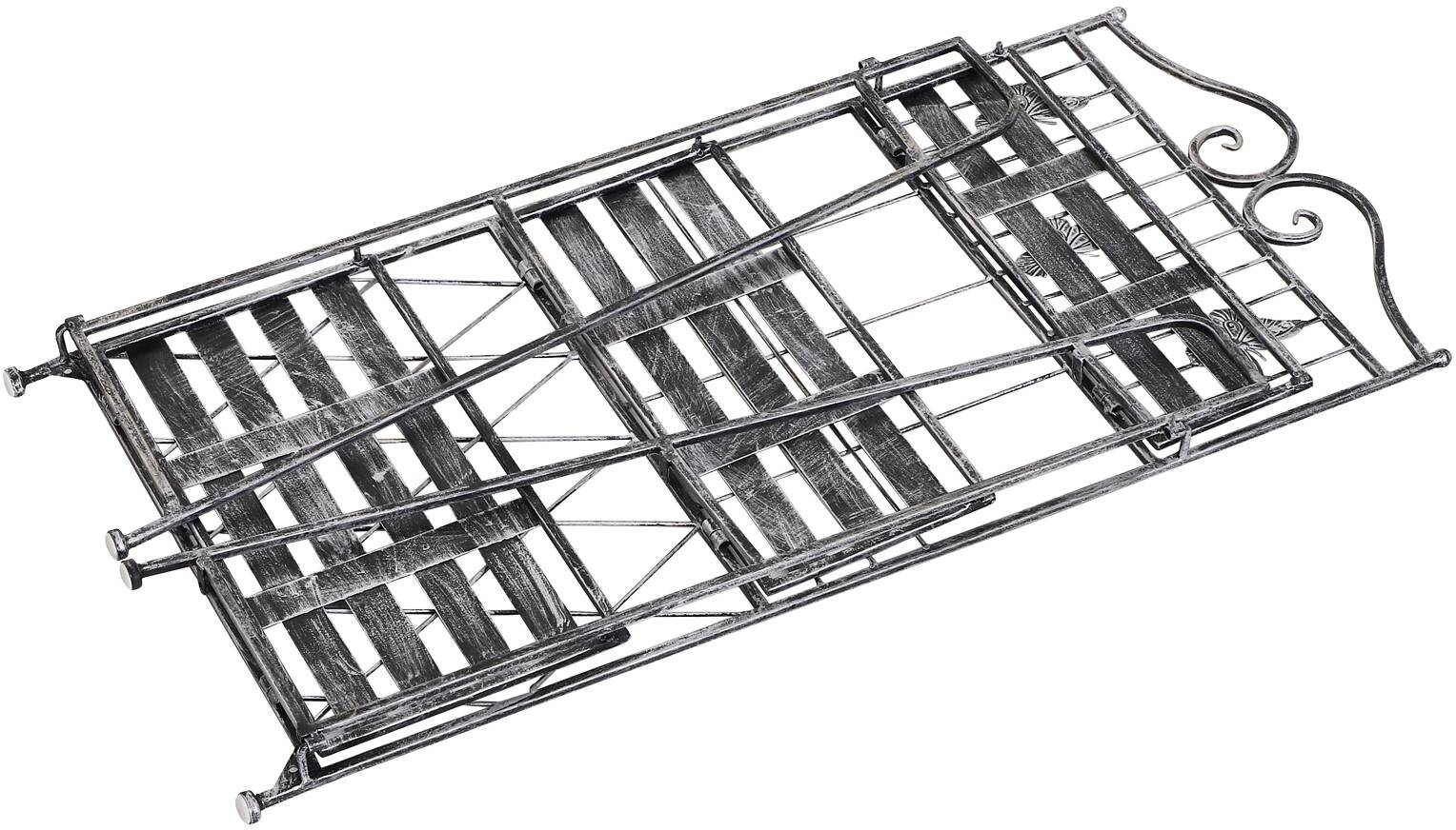 Outsunny Pflanzregal Silbergrau Metall B/H/L: ca. 25x96x44 cm