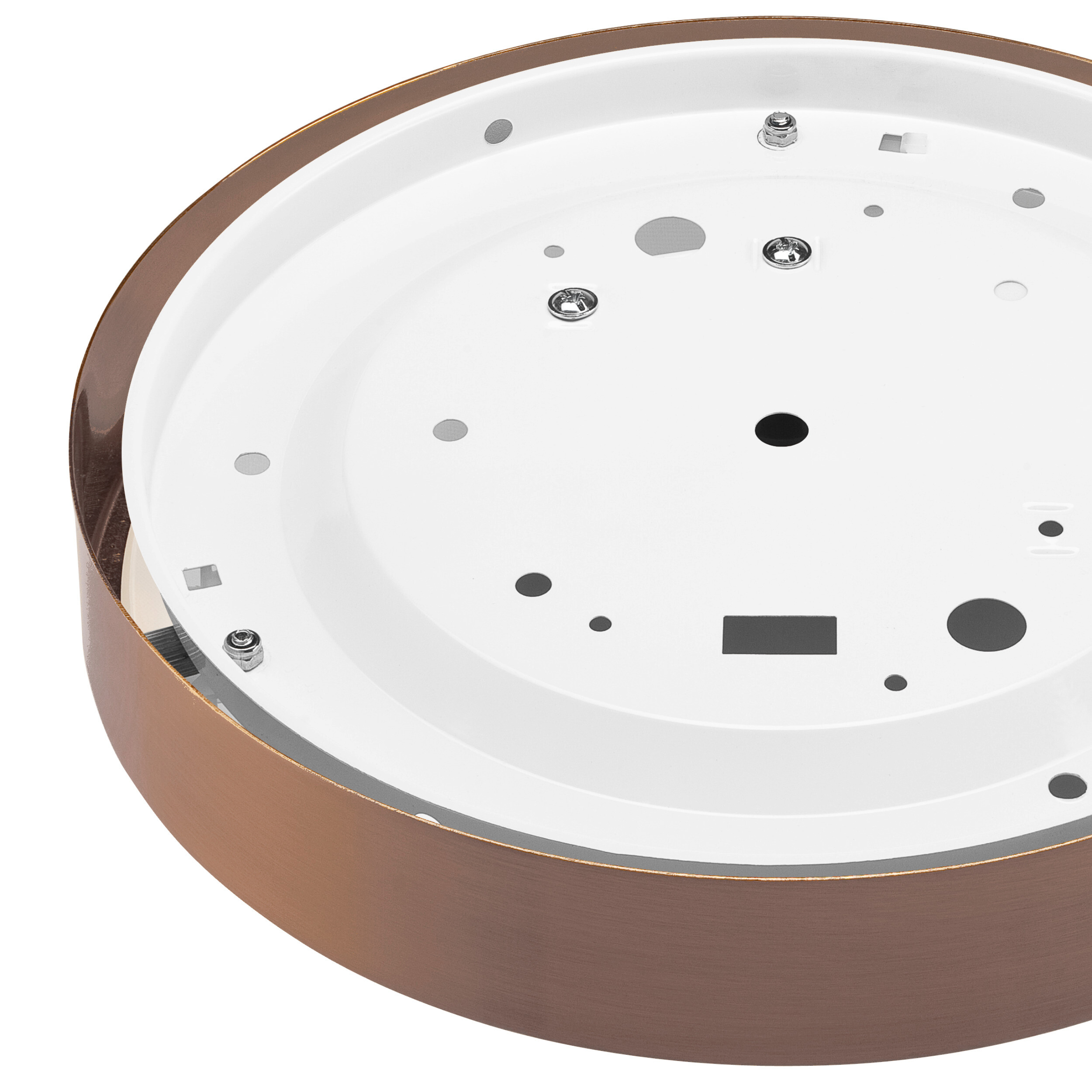 Lamkur Deckenleuchte platin Glas Stahl B/H/L: ca. 37x8x37 cm E27 2 Brennstellen