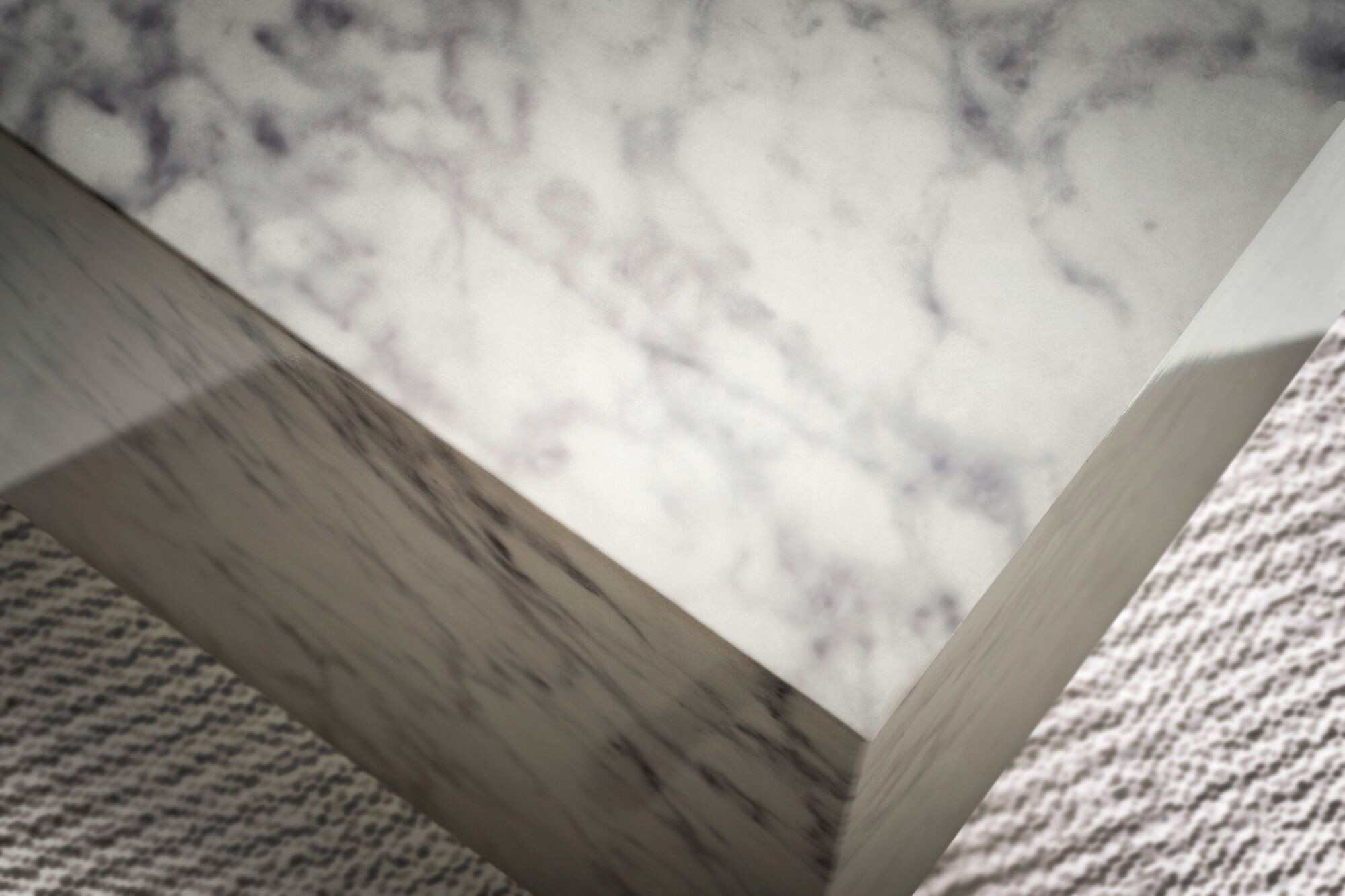 Wohnling Couchtisch Marmoroptik MDF B/H/T: ca. 40x45x40 cm