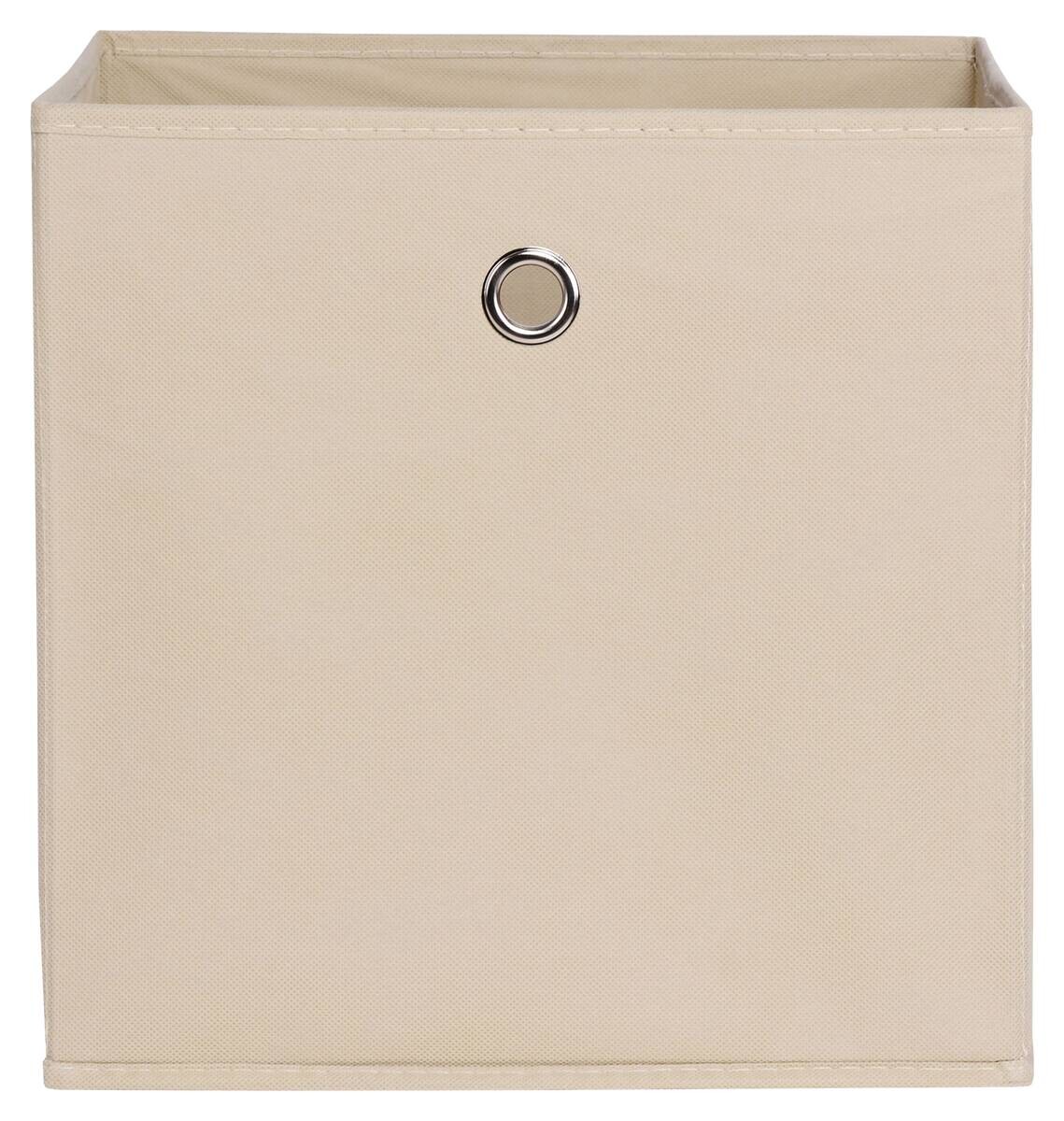 Stoffbox beige B/H/T: ca. 32x32x32 cm