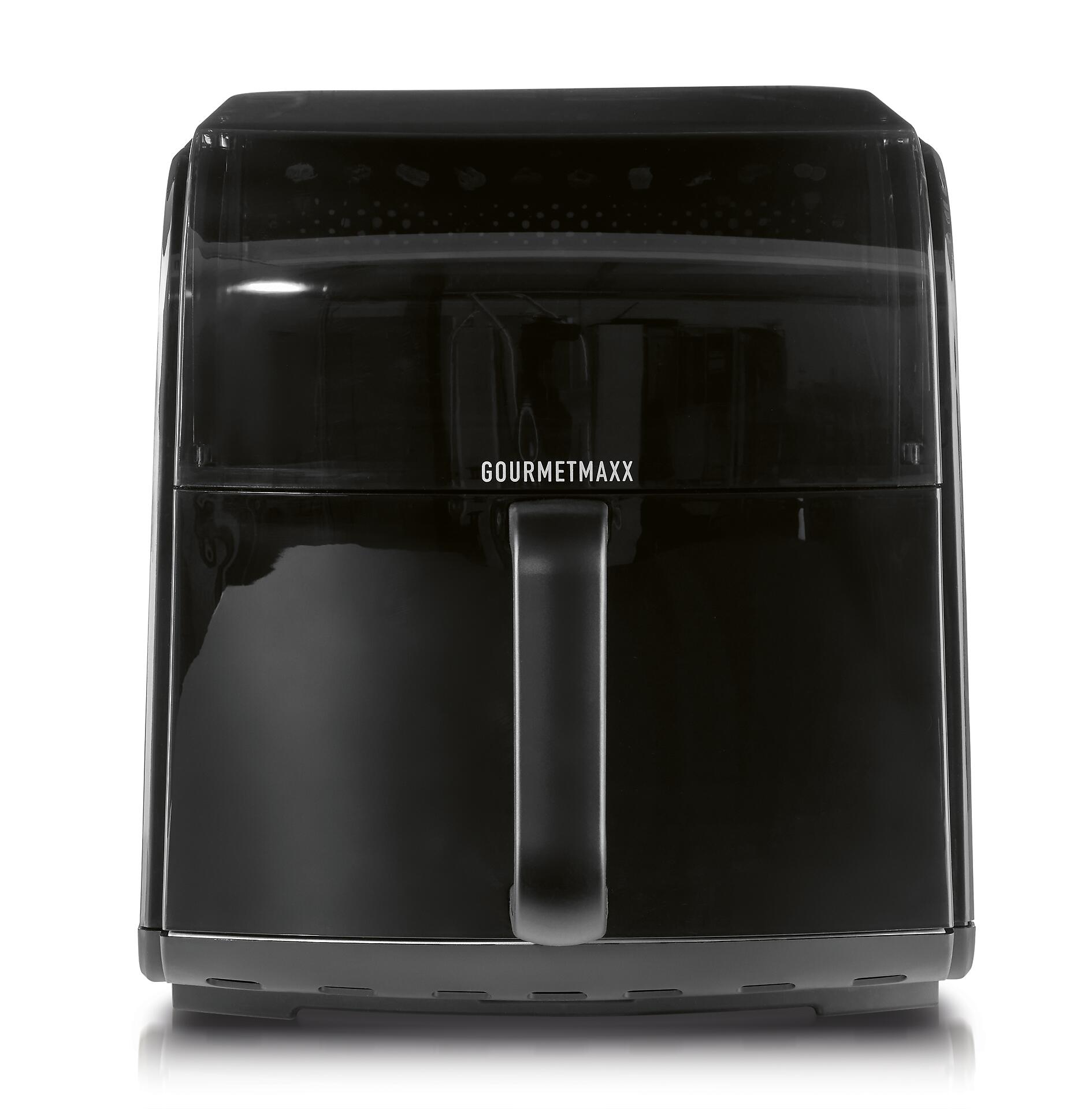 GOURMETmaxx Heißluftfritteuse schwarz Metall B/H/L: ca. 38,6x31,8x28,8 cm ca. 7 l