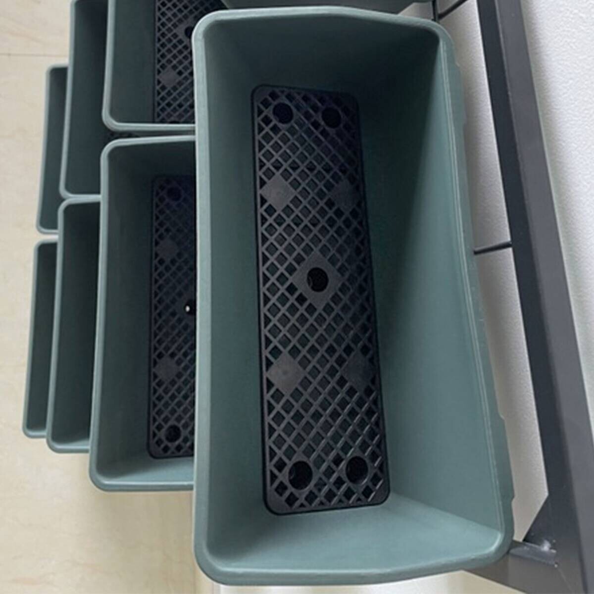 Outsunny Pflanzenständer schwarz Polypropylen B/H/L: ca. 14x52,5x90 cm