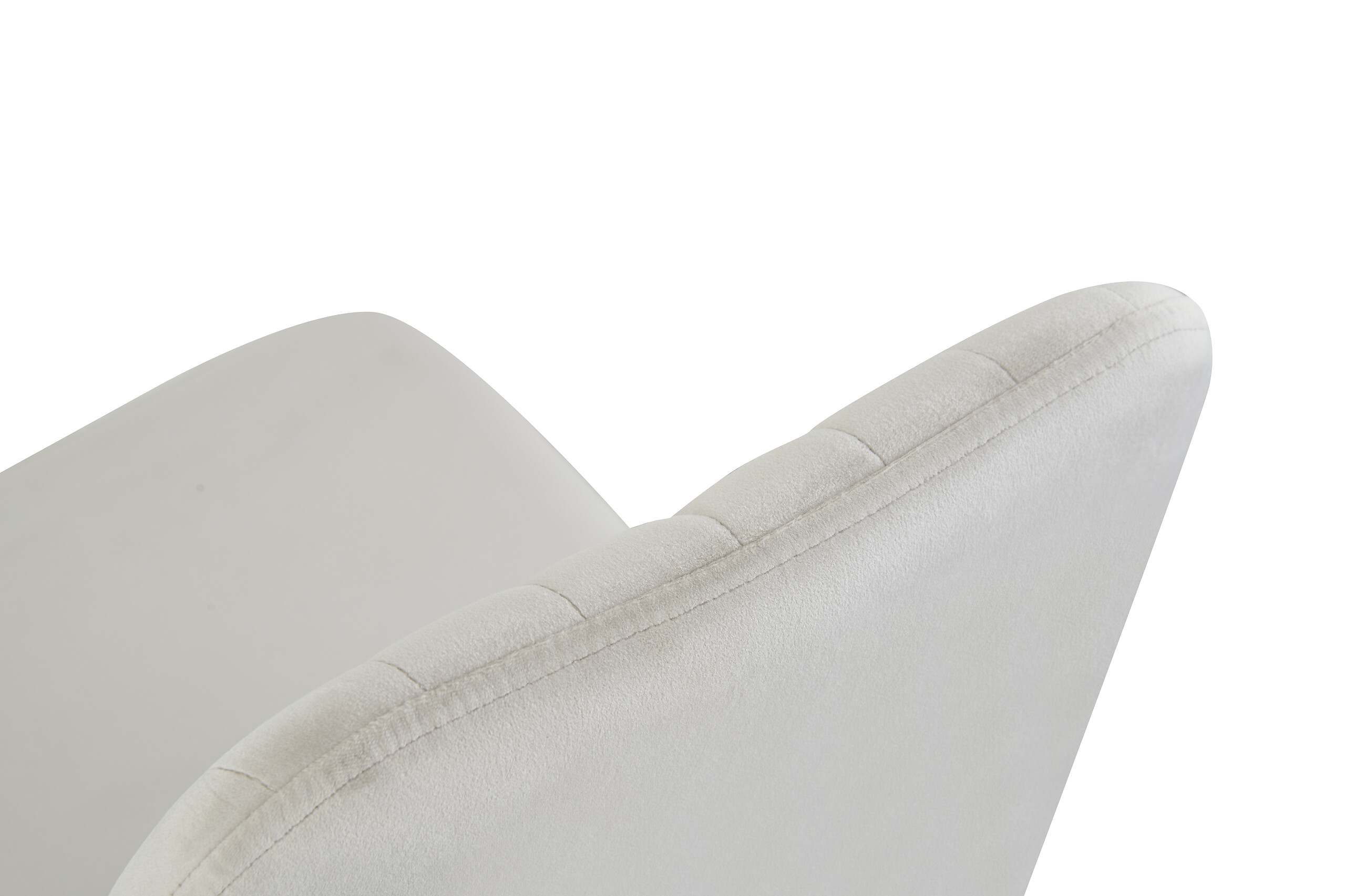 Stuhl CLAUDIA, 2er Set creme Samt B/H/T: ca. 44x88x58 cm Stuhl CLAUDIA, 2er Set creme Samt B/H/T: ca. 44x88x58 cm