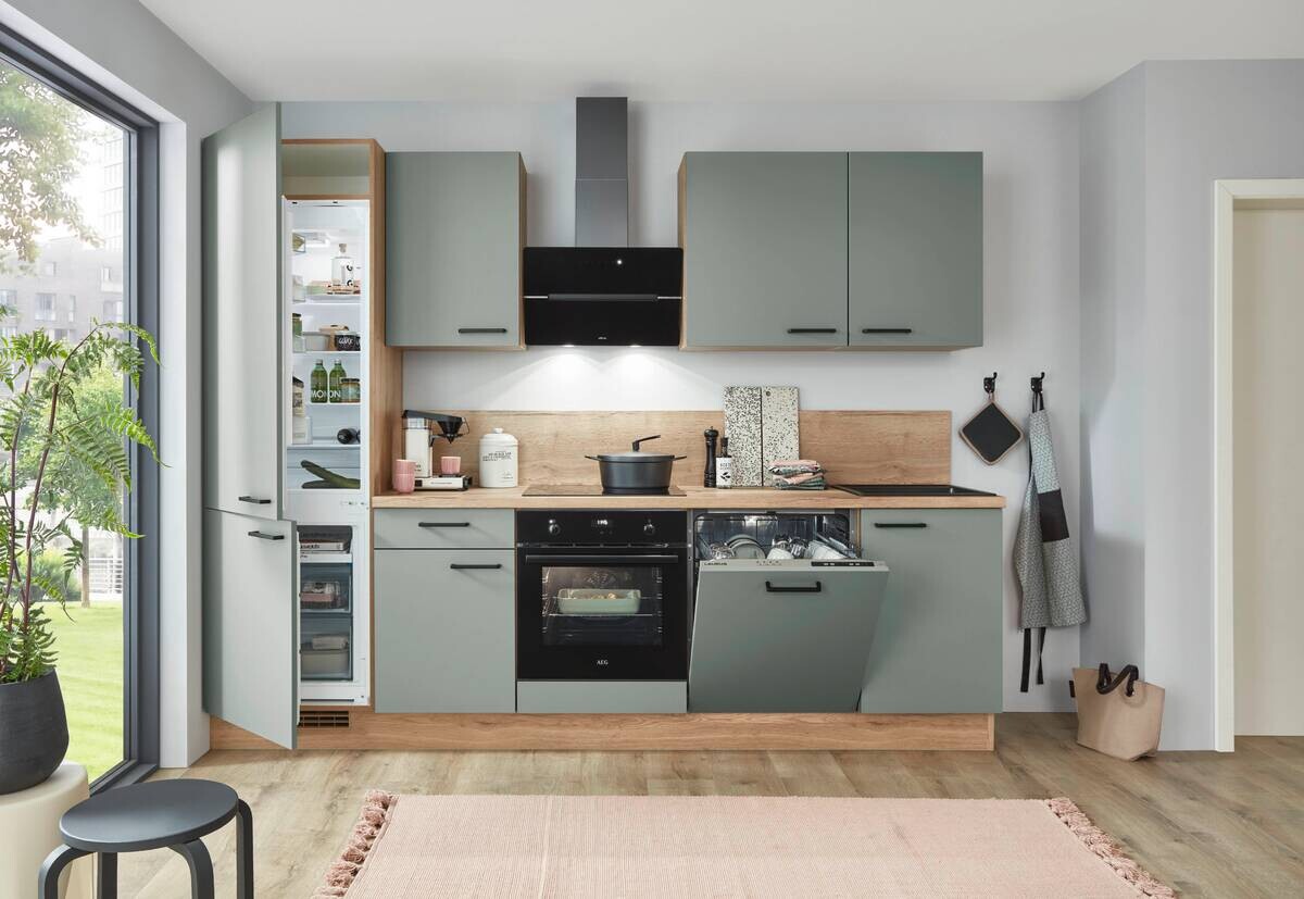 nobilia Küchenblock Schilf B/H/T: ca. 280x201,6x60 cm