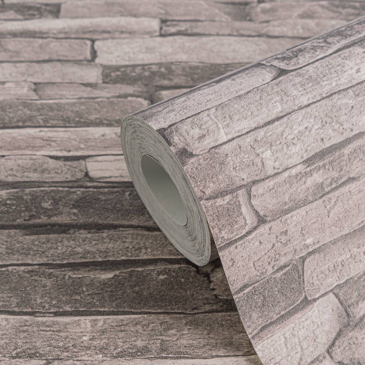 A.S.Creation Vliestapete schwarz grau creme B/H/D: ca. 53x1005x9,3 cm