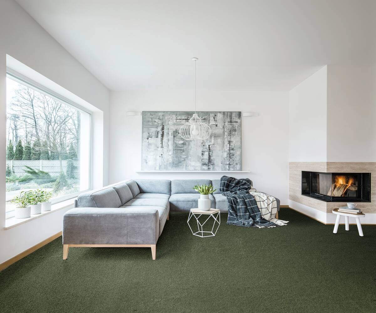 Teppichboden Olvera grün B: ca. 500 cm pro m²