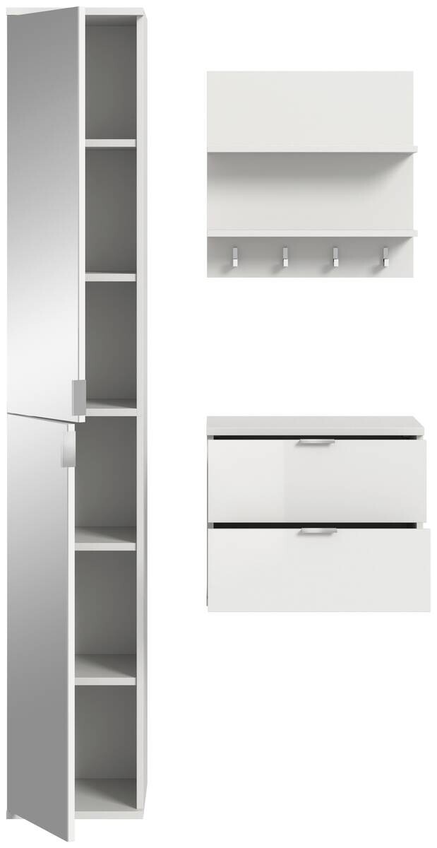 Garderobe PROJEKT X weiß weiß Hochglanz B/H/T: ca. 82x191x37 cm