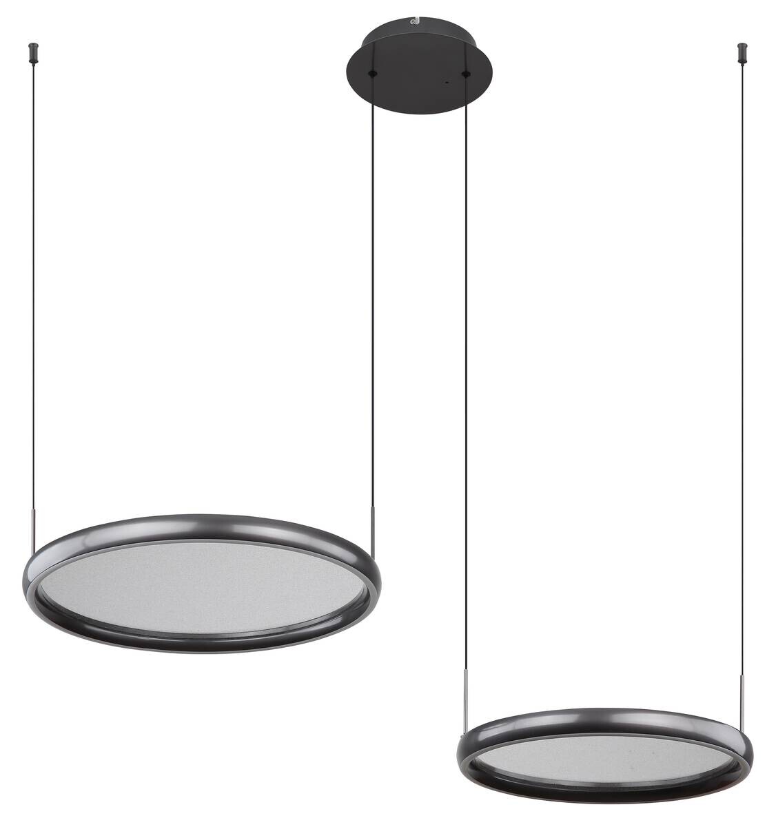 GLOBO LED-Pendelleuchte schwarz Metall Aluminium B/H/L: ca. 50x150x89 cm 1.0 Brennstellen