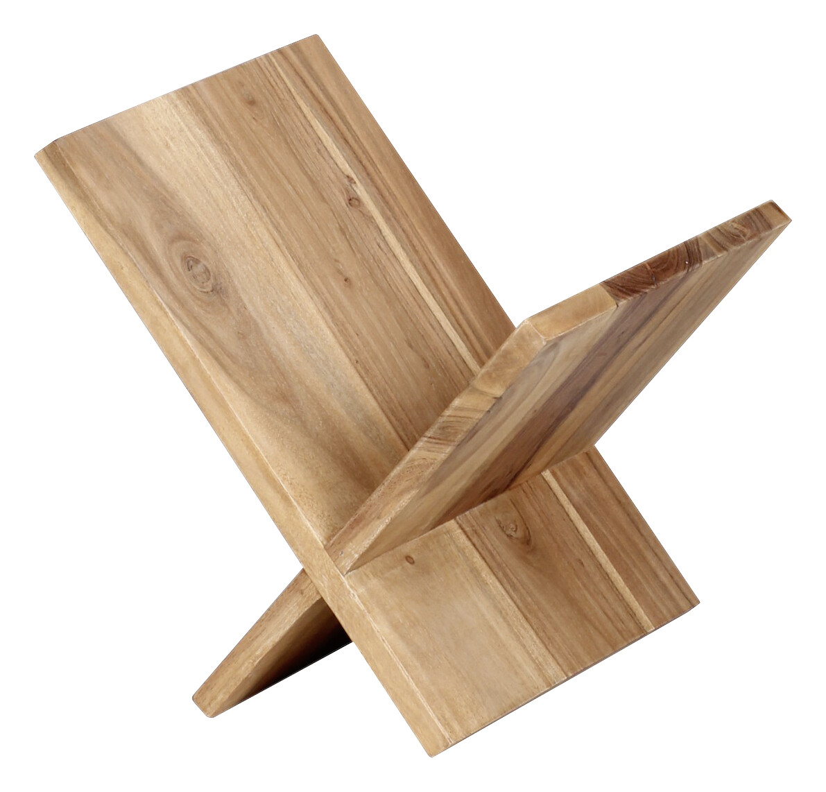 Zeitungsständer natur Akazie B/H/T: ca. 29x31x28 cm