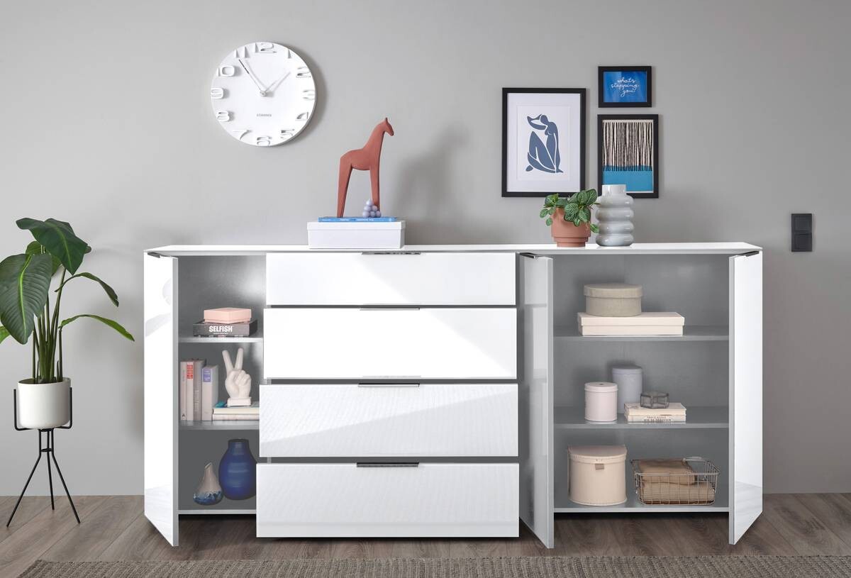 Kommode Santorin weiß B/H/T: ca. 226x99x40 cm