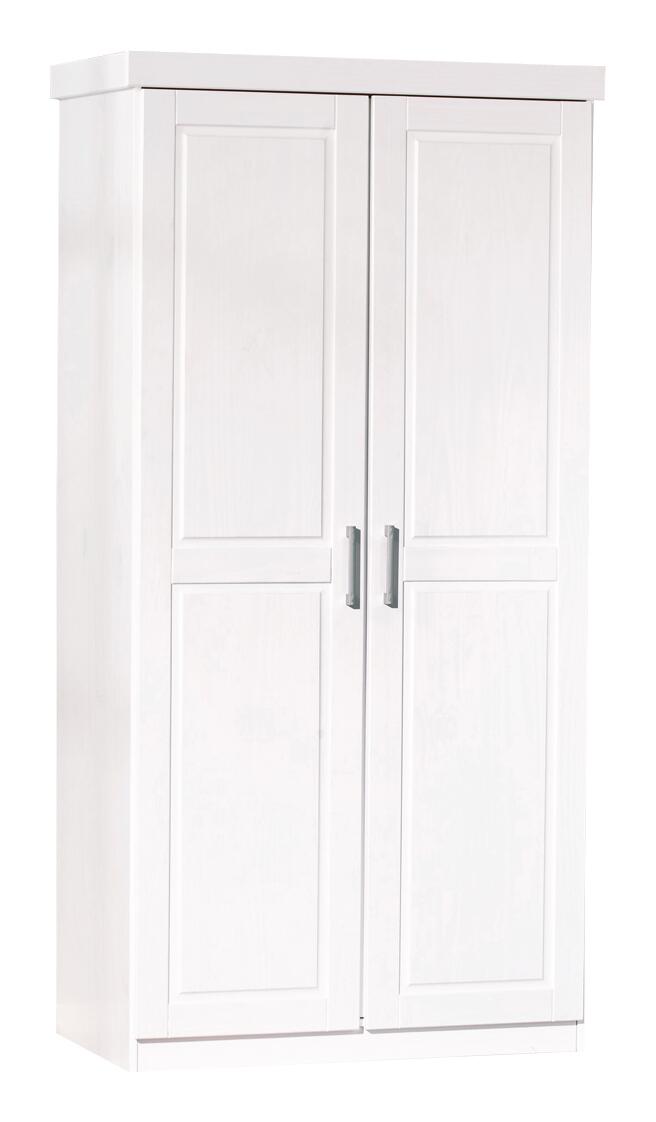 Kleiderschrank Hakon weiß B/H/T: ca. 95x190x55 cm