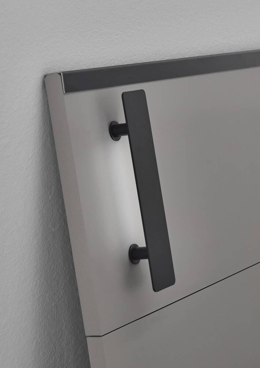 Futonbett Tilburg Graphit Sahara grau B/H/T: ca. 188x93x210 cm Liegefläche B/L: ca. 180x200 cm