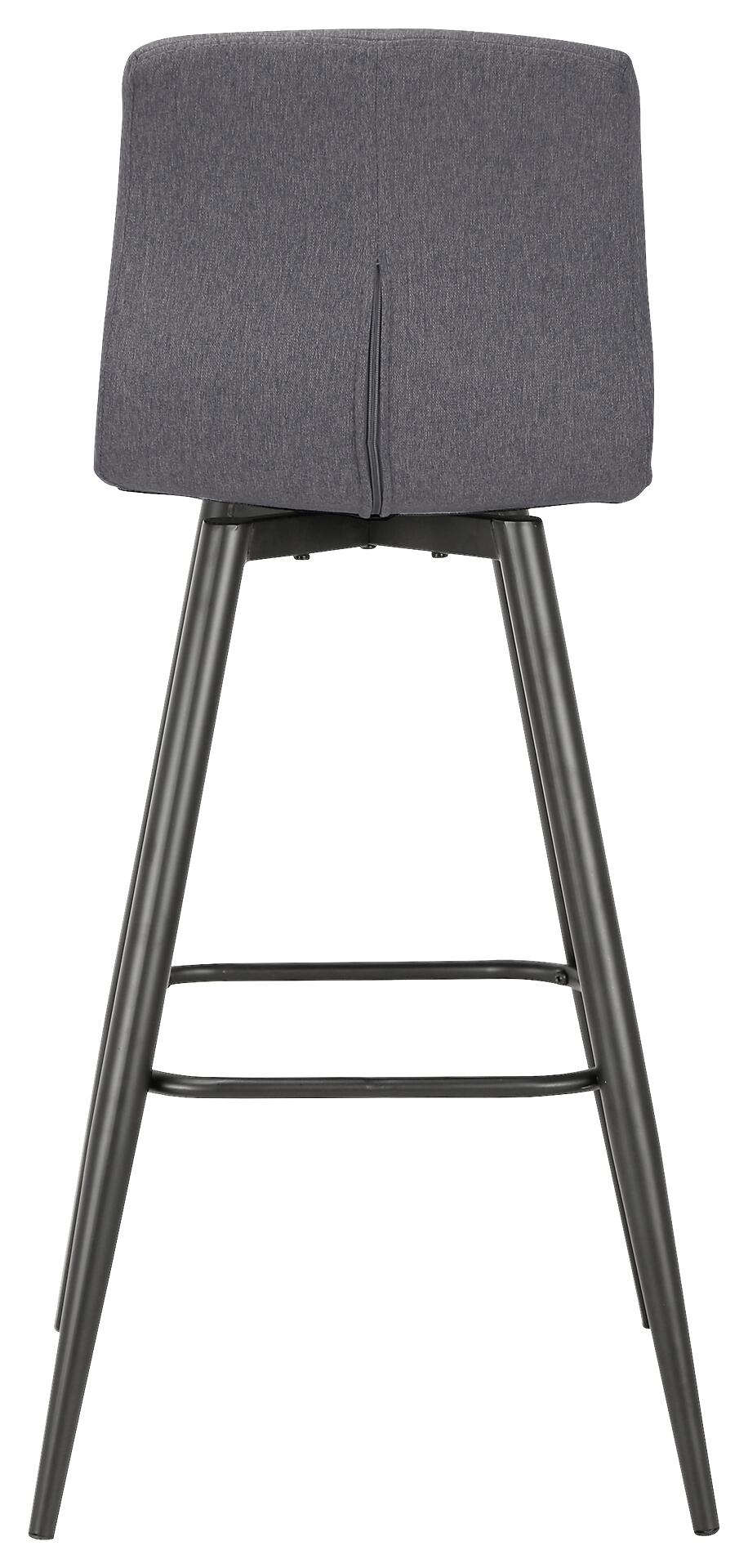 Barhocker SIMONE  2er-Set anthrazit Webstoff B/H/T: ca. 42x103x51 cm