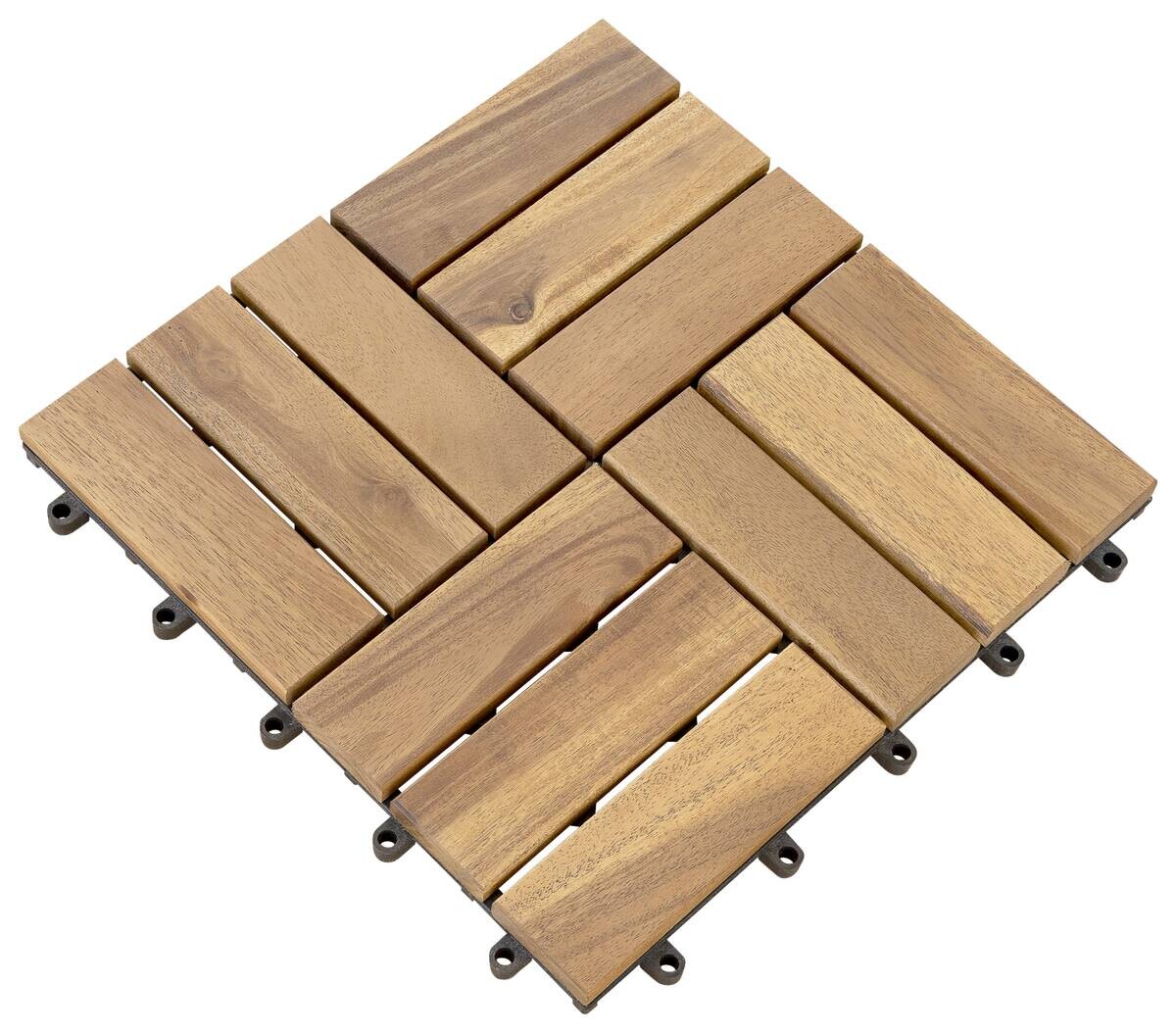 POCOline Terrassenfliese Akazie Akazie B/L: ca. 30x30 cm