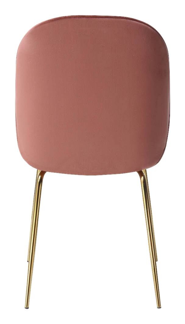 Stuhl Charlize 100 2er altrosa Microfaser B/H/T: ca. 48x87x59 cm