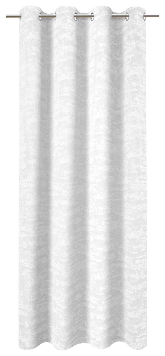 Ösenvorhang Wolke weiß B/L: ca. 140x245 cm