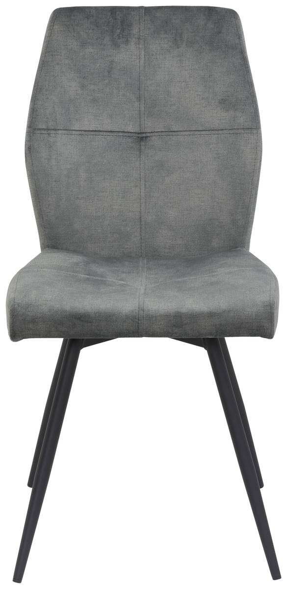 Stuhl Ally grau Microfaser B/H/T: ca. 46x89x60 cm