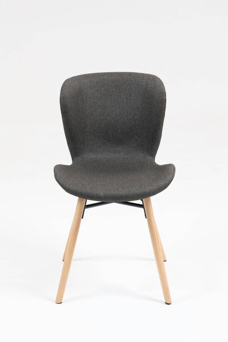 Stuhl Florenz anthrazit Microfaser B/H/T: ca. 47x80x52 cm