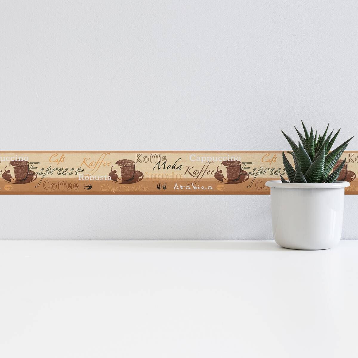 A.S.Creation Bordüre beige creme braun B/H/D: ca. 13x500x5,5 cm