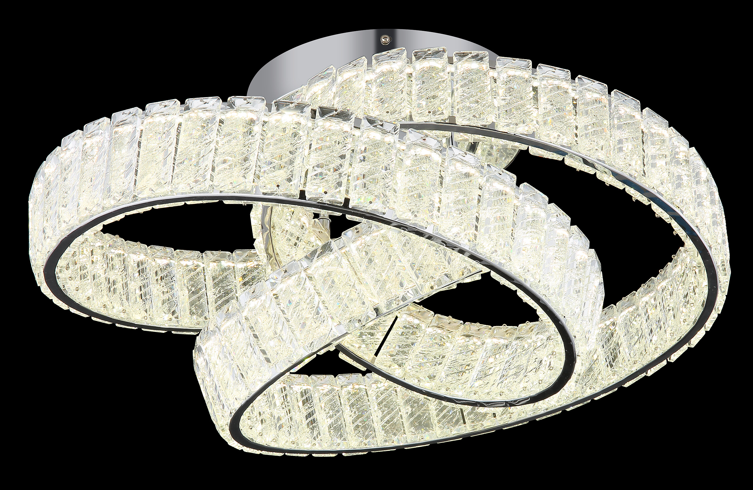 GLOBO Deckenleuchte Chrom klar Metall B/H/D: ca. 47x26x60 cm 1 Brennstellen