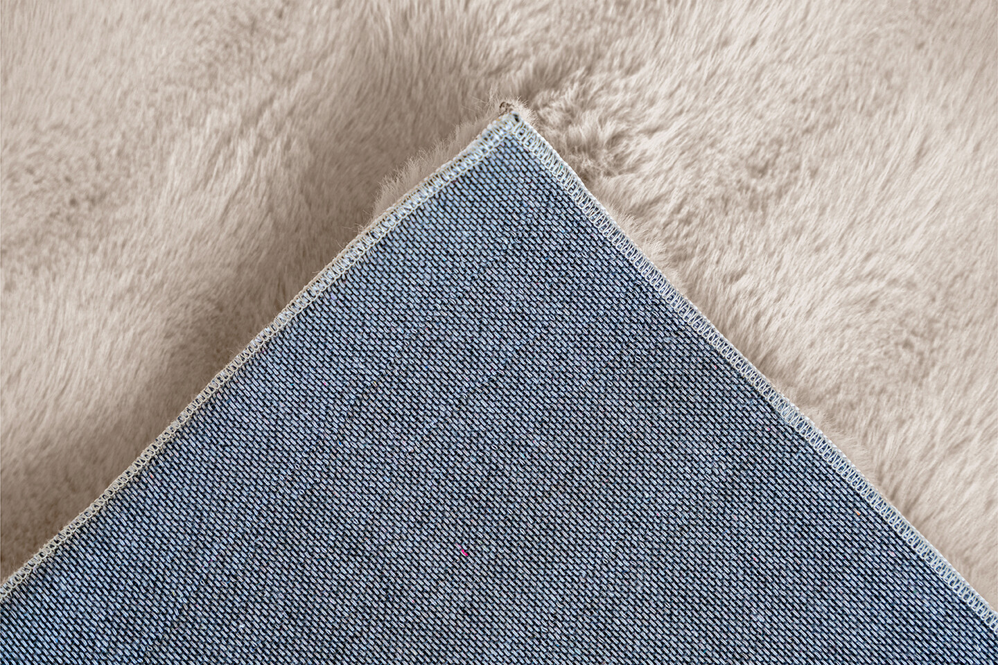 Padiro Hochflorteppich Hailey 125 beige B/H/L: ca. 200x3x290 cm