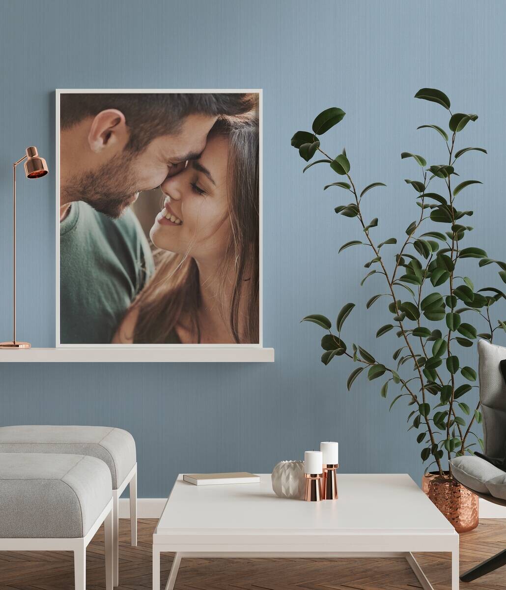 A.S.Creation Vliestapete blau B/H/D: ca. 53x1005x8,7 cm