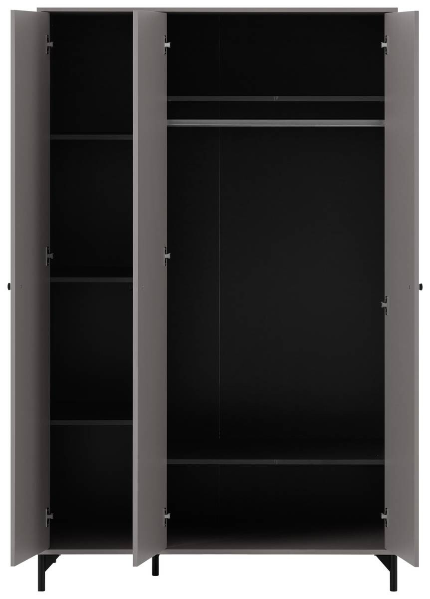 Kleiderschrank Smash anthrazit B/H/T: ca. 118x191,2x60 cm