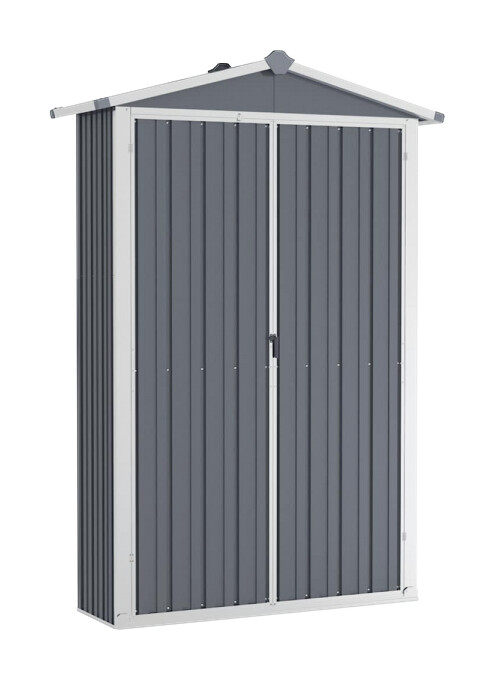 vidaXL Gerätehaus grau B/H: ca. 116x175 cm
