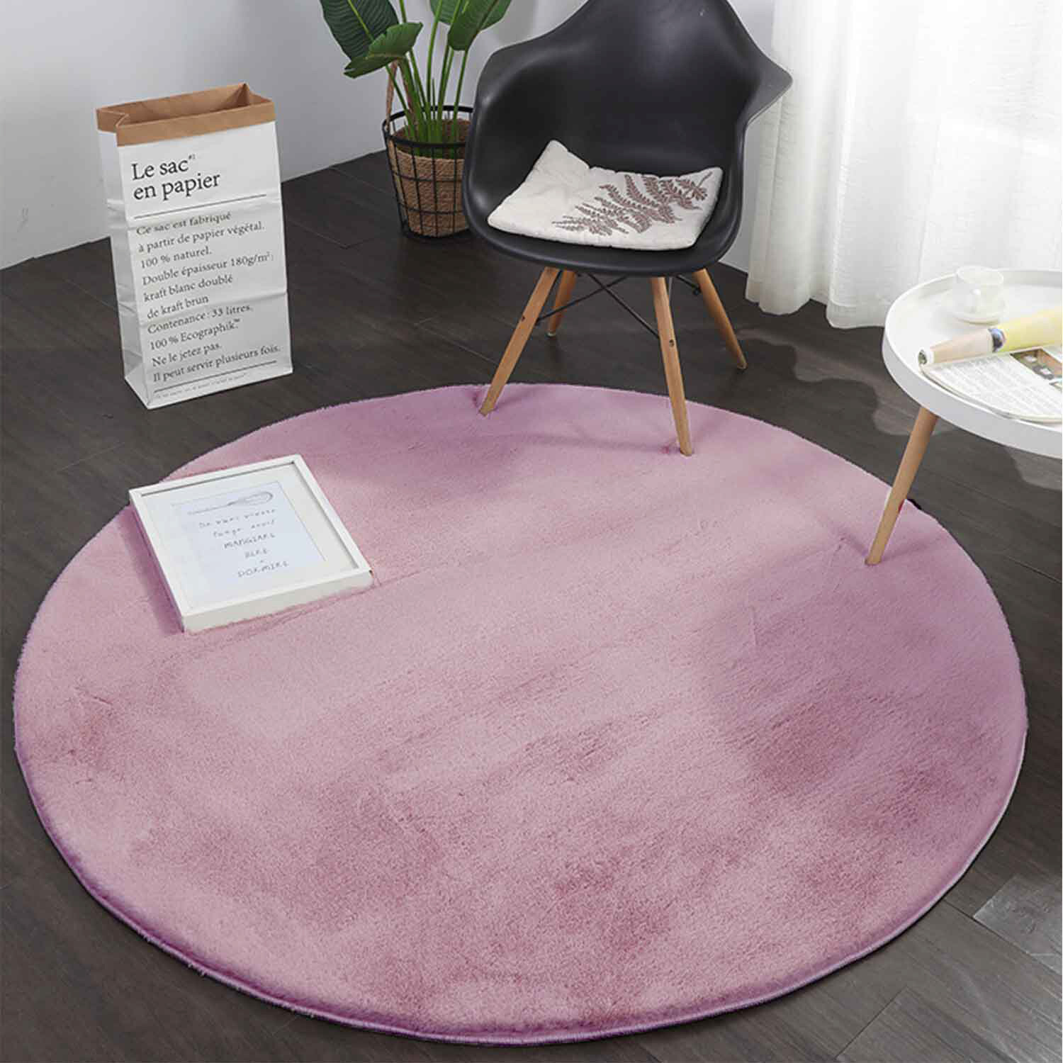Teppich Softy lila D: ca. 80 cm Teppich Softy lila D: ca. 80 cm