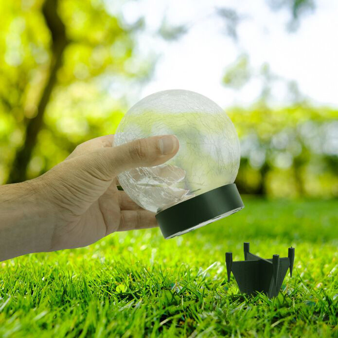 LED-Solartischleuchte NV5248203 schwarz Kunststoff H/D: ca. 16x12 cm