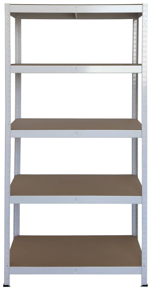 Schwerlaststeckregal weiß B/H/T: ca. 90x180x40 cm