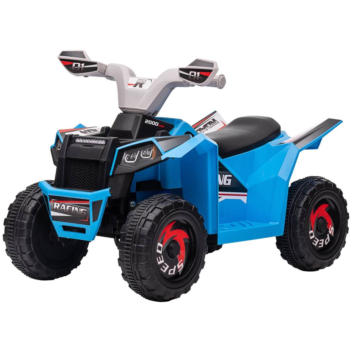 HOMCOM Elektroauto für Kinder blau B/H/L: ca. 41,5x48,5x70 cm