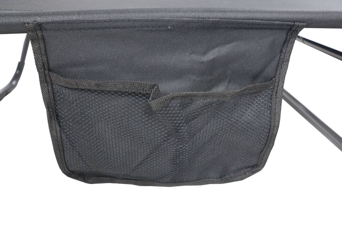 VCM Sonnenliege Bindox schwarz Textilene B/H/L: ca. 55x24x185 cm