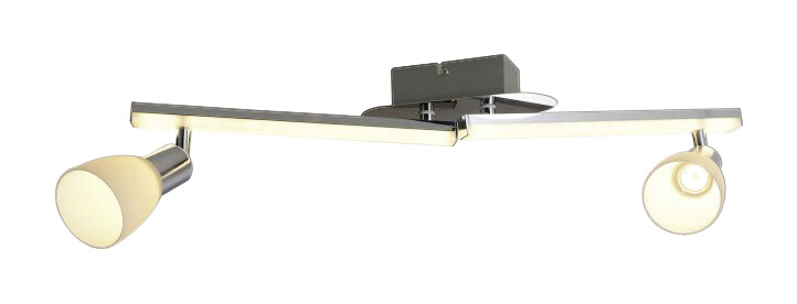Näve Leuchten LED Wand- und Deckenleuchte NV1233042 Chrom Metall Kunststoff Glas B/H/L: ca. 8x22x61 cm 2 Brennstellen