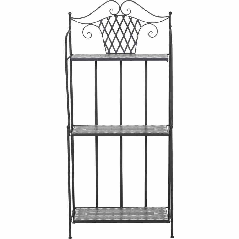 Gardamo Gartenregal COMO schwarz Stahl