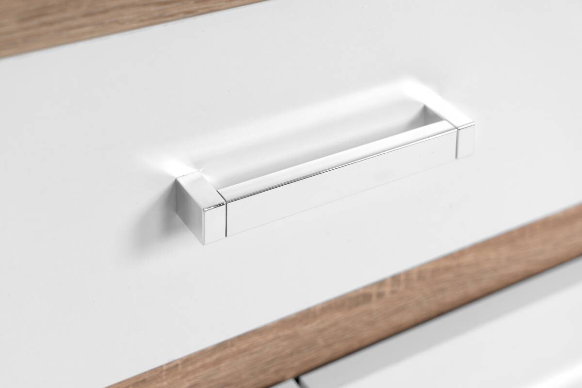 Sideboard Volos Eiche Sonoma Nachbildung weiß B/H/T: ca. 160x90x38 cm