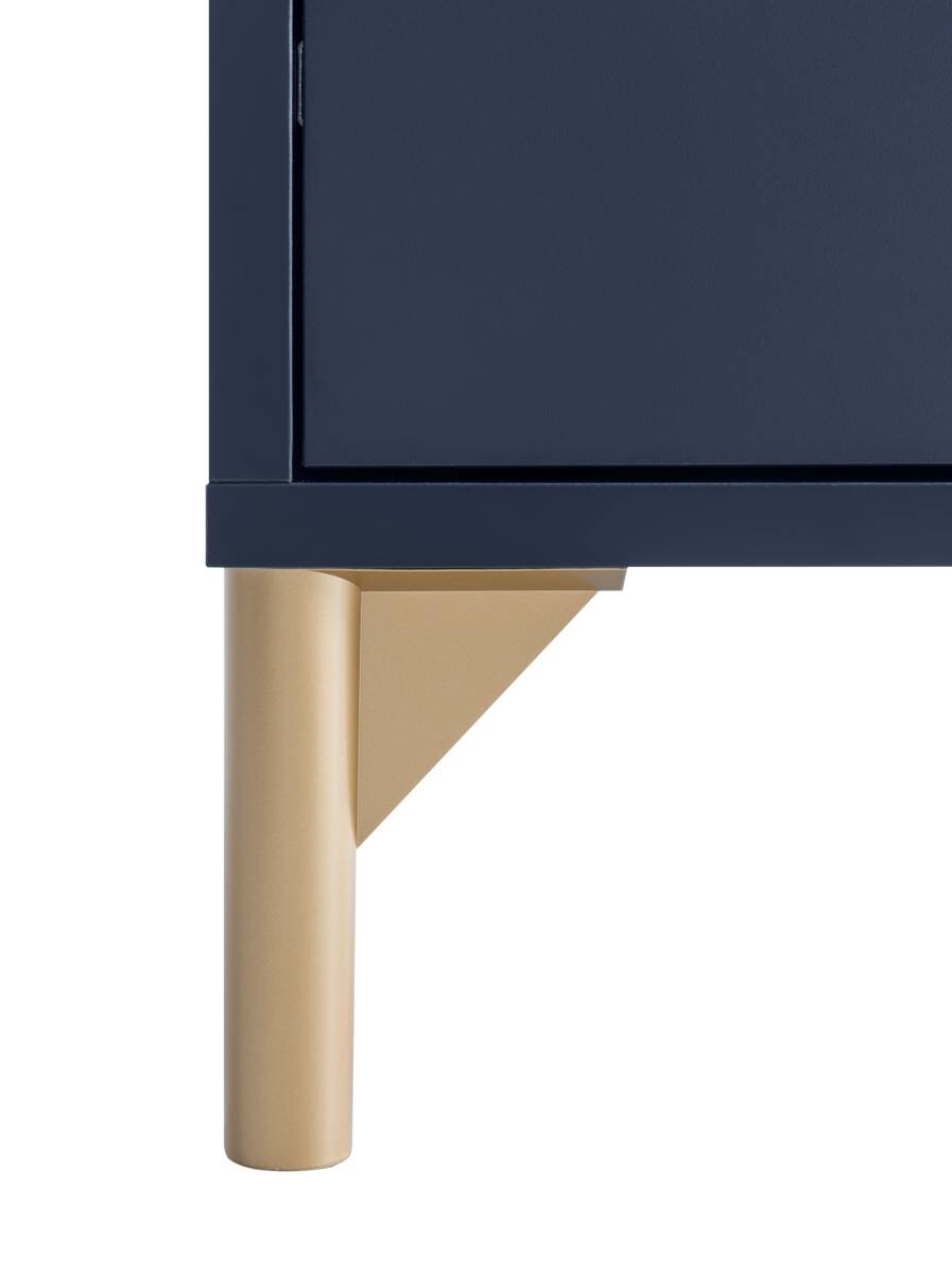 Kommode Alfa blau dunkel B/H/T: ca. 40,1x116,7x40 cm