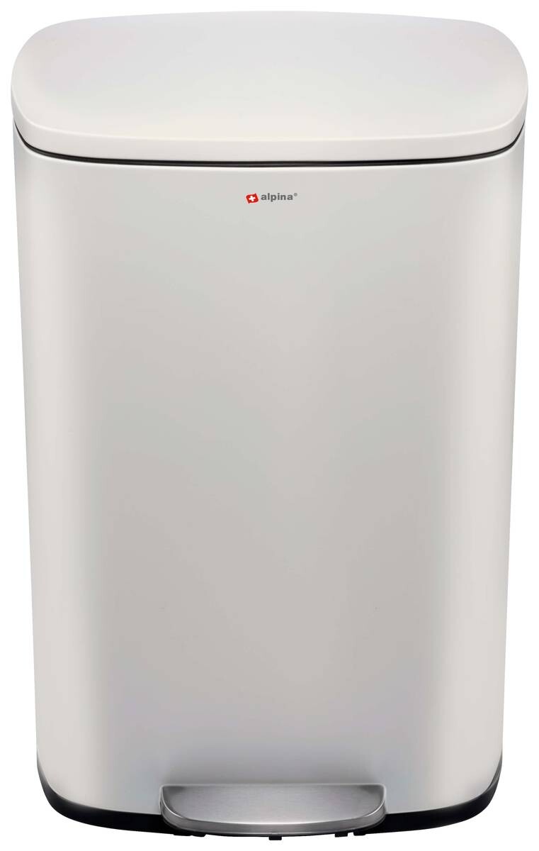 alpina Treteimer weiß Kunststoff