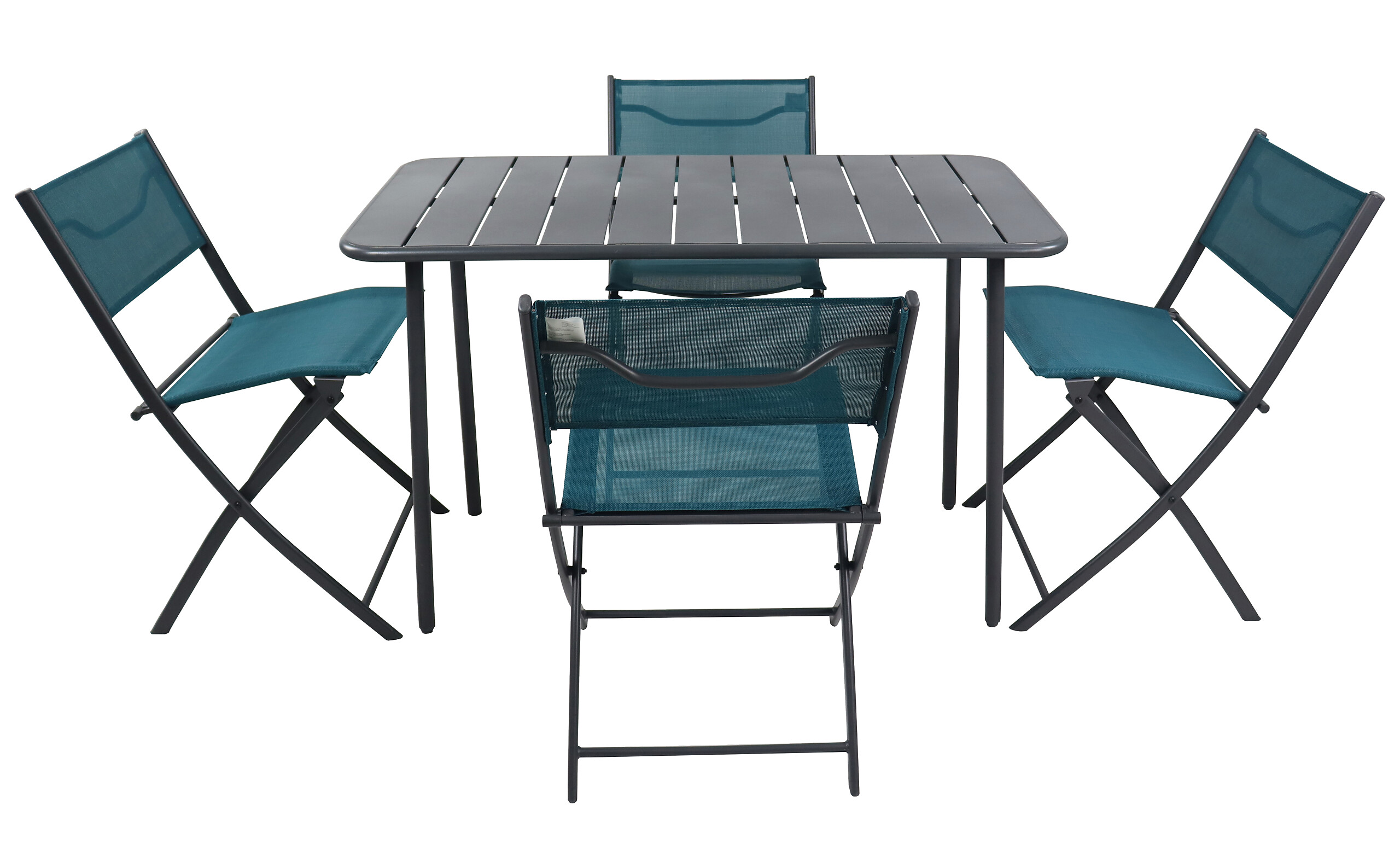 VCM Gartensitzgruppe Sumila türkis Stahl B/H/L: ca. 45x79x46 cm