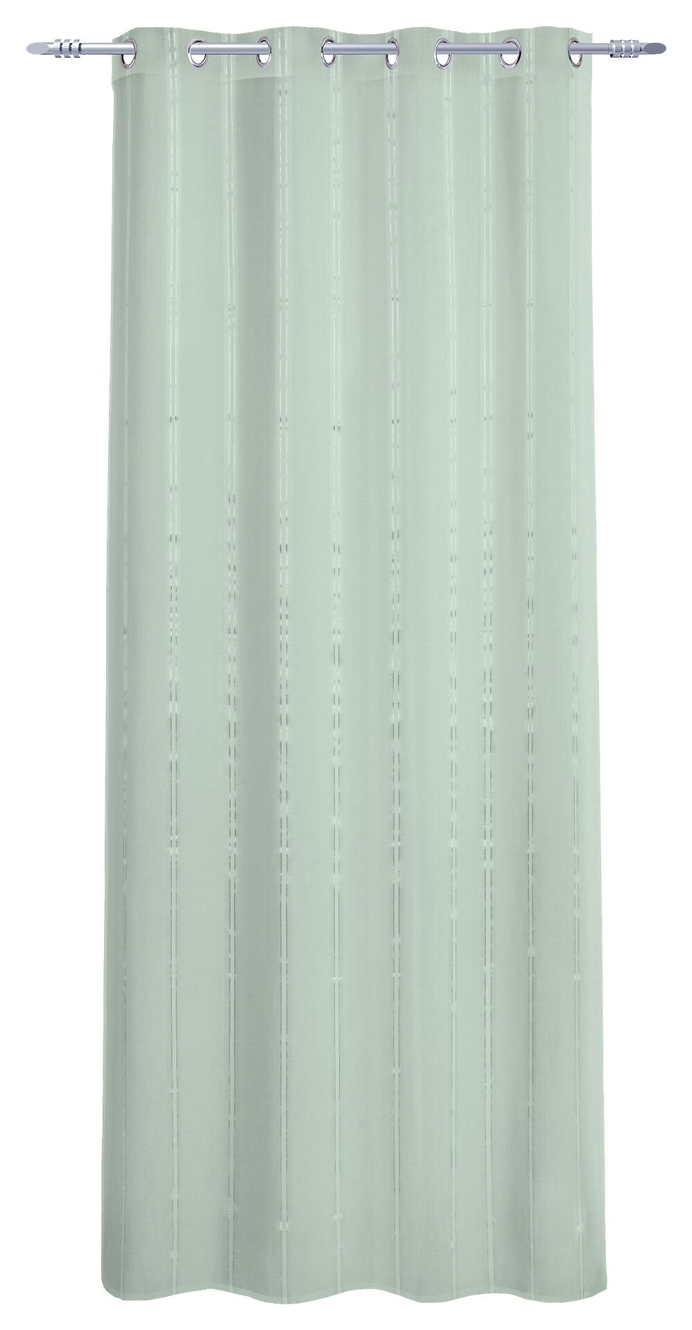 Ösenvorhang Lucy salbei B/L: ca. 140x245 cm