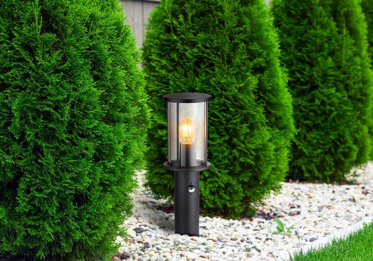 Außenleuchte schwarz H/D: ca. 45x14,3 cm