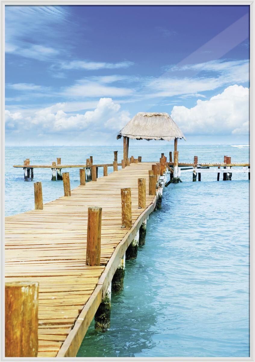 The Wall Bilderrahmen weiß Kunststoff B/L: ca. 70x100 cm