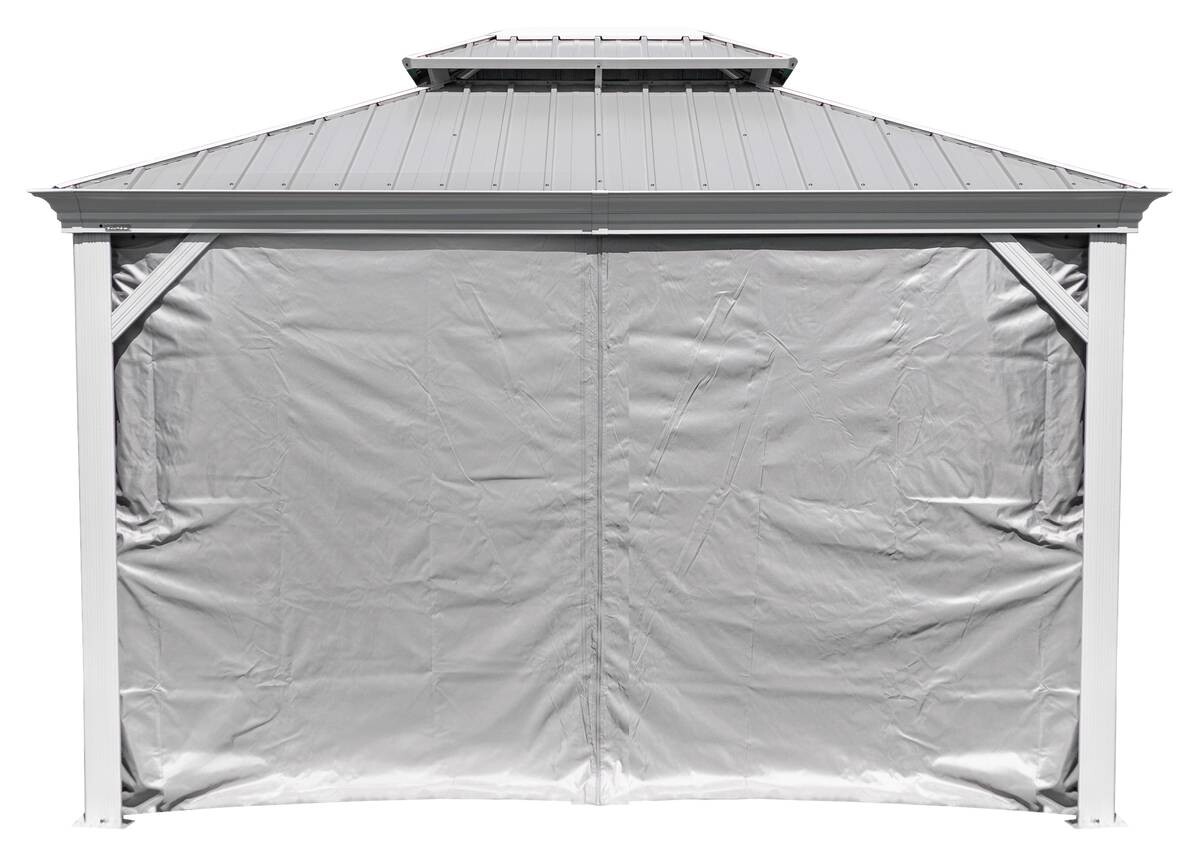 Sojag Pavillon-Vorhang-Set Messina taupe Polyester