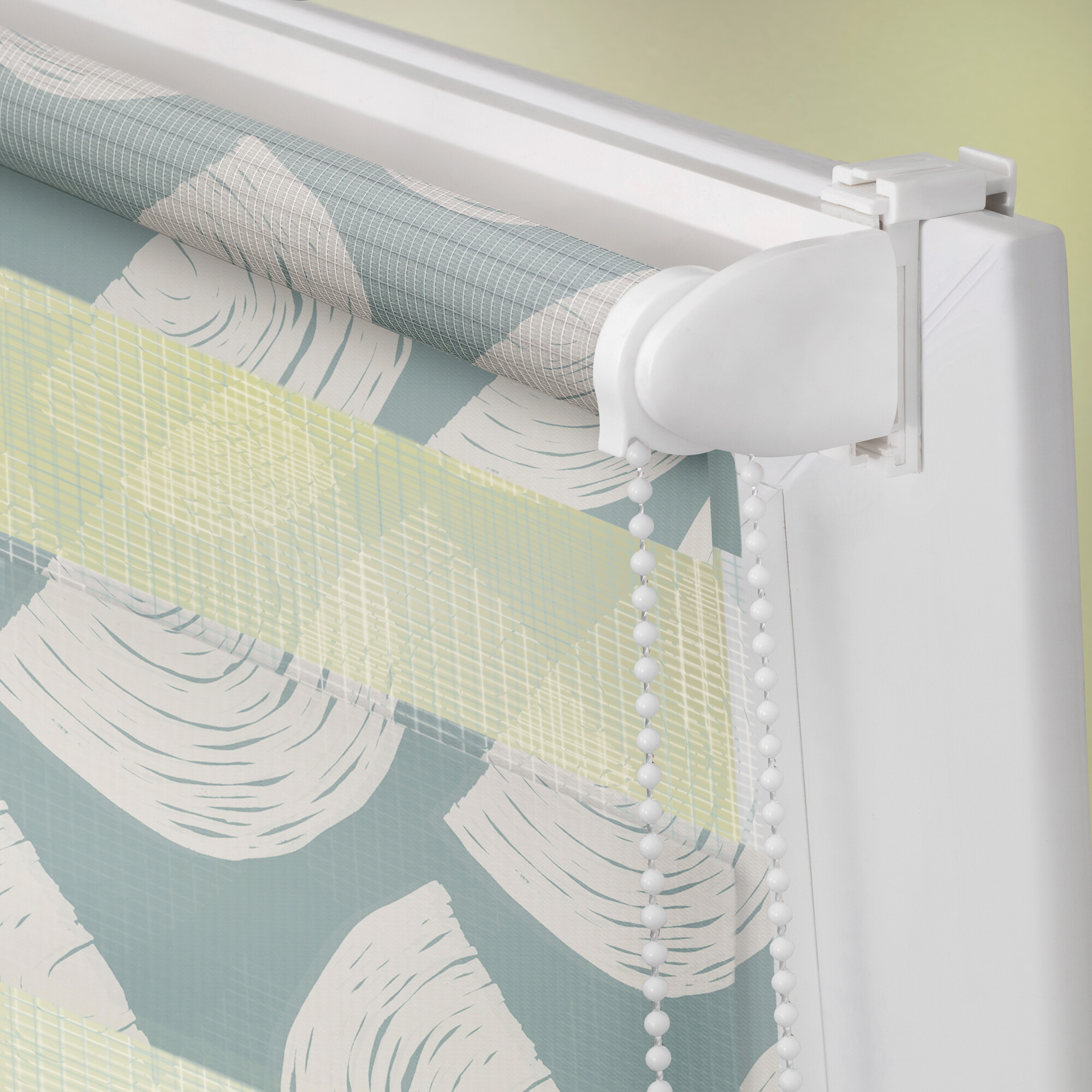 LICHTBLICK Doppelrollo Duo Moving Rainbow grün B/T: ca. 80x150 cm