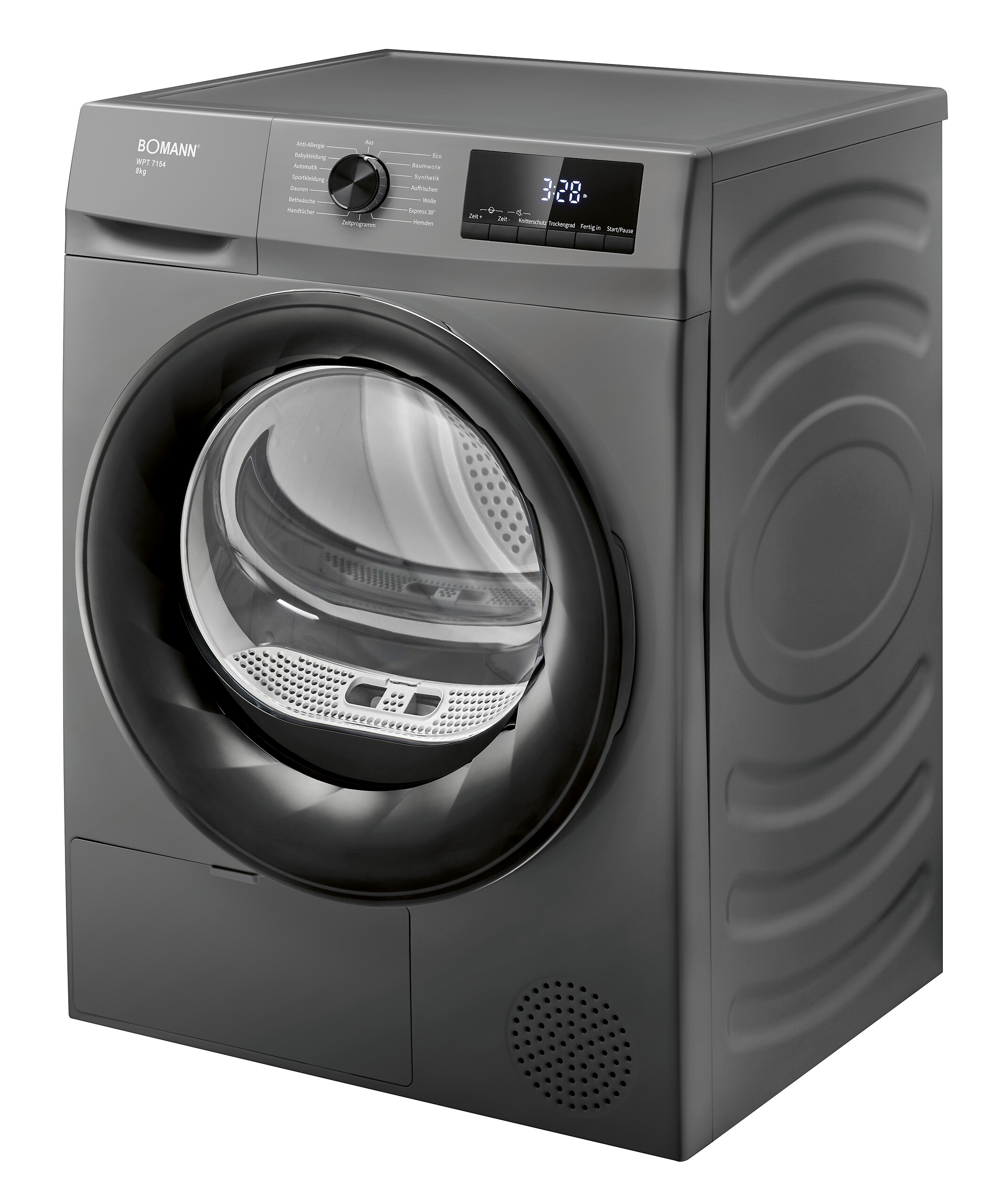 Bomann Wärmepumpentrockner WPT 7154 titanfarbig B/H/T: ca. 59,5x84,5x58 cm ca. 8 kg